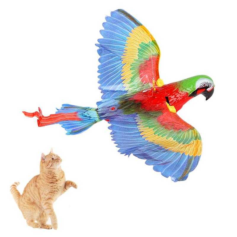Chasing Joy: Realistic Electronic Eagles/Parrrots Kitty Toy with Motion Sensor