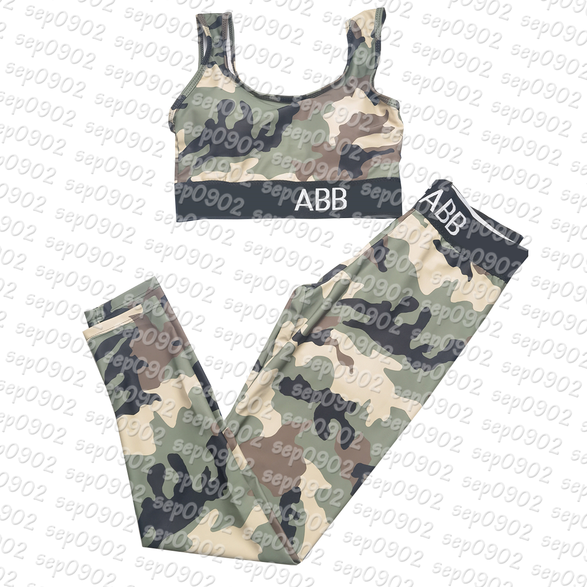 Camouflage Print Yoga Outfit Women Sport Tops Elastic Waist Yoga Leggings Summer Quick Dry Sportwear, Green
Camouflage Print Yoga Outfit Women Sport Tops Elastic Waist Yoga Leggings Summer Quick Dry Sportwear, Green