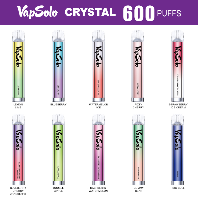 Puff Vapsolo Crystals 600 puffs 600 disposable e cigarettes vape desechable pods device kits 400mah battery pre-filled 2.6ml vaporizer vaper desechables
Puff Vapsolo Crystals 600 puffs 600 disposable e cigarettes vape desechable pods device kits 400mah battery pre-filled 2.6ml vaporizer vaper desechables