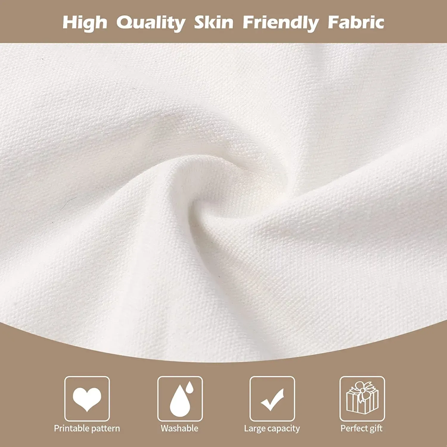 White Sublimation Tote Favor Blank Canvas Grocery Bags For Decorating And DIY Crafting DHL New G0523