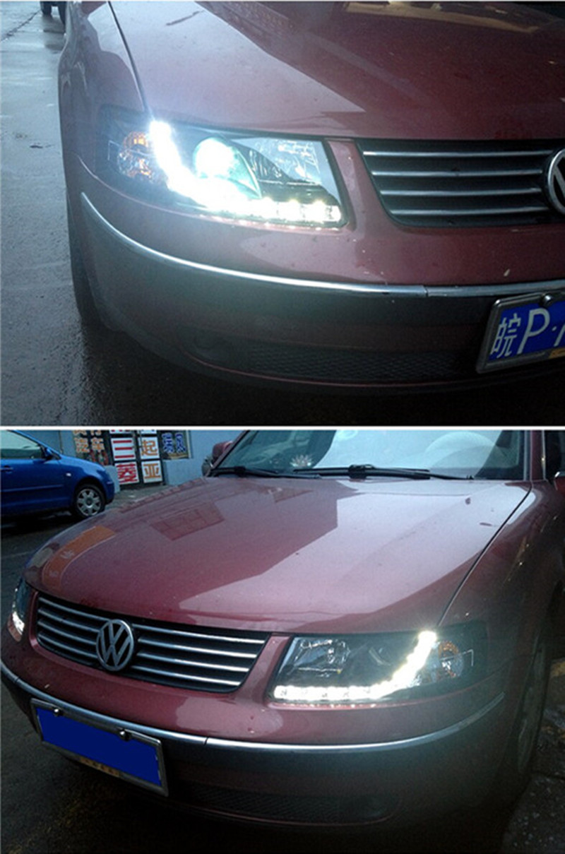 Auto Tuning Head Lamp for VW Passat B5 1999-2004 Passat LED Headlight DRL Hid Bi Xenon Turn Signal Headlights