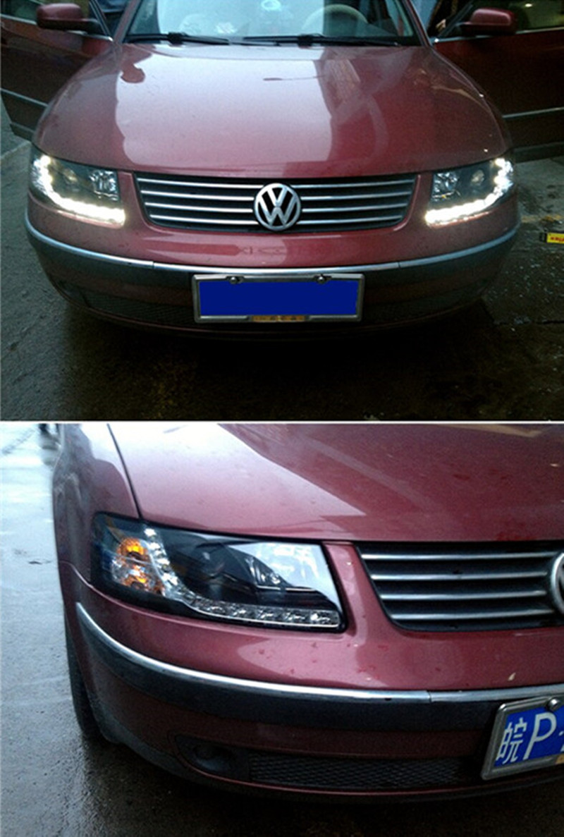 Auto Tuning Head Lamp for VW Passat B5 1999-2004 Passat LED Headlight DRL Hid Bi Xenon Turn Signal Headlights