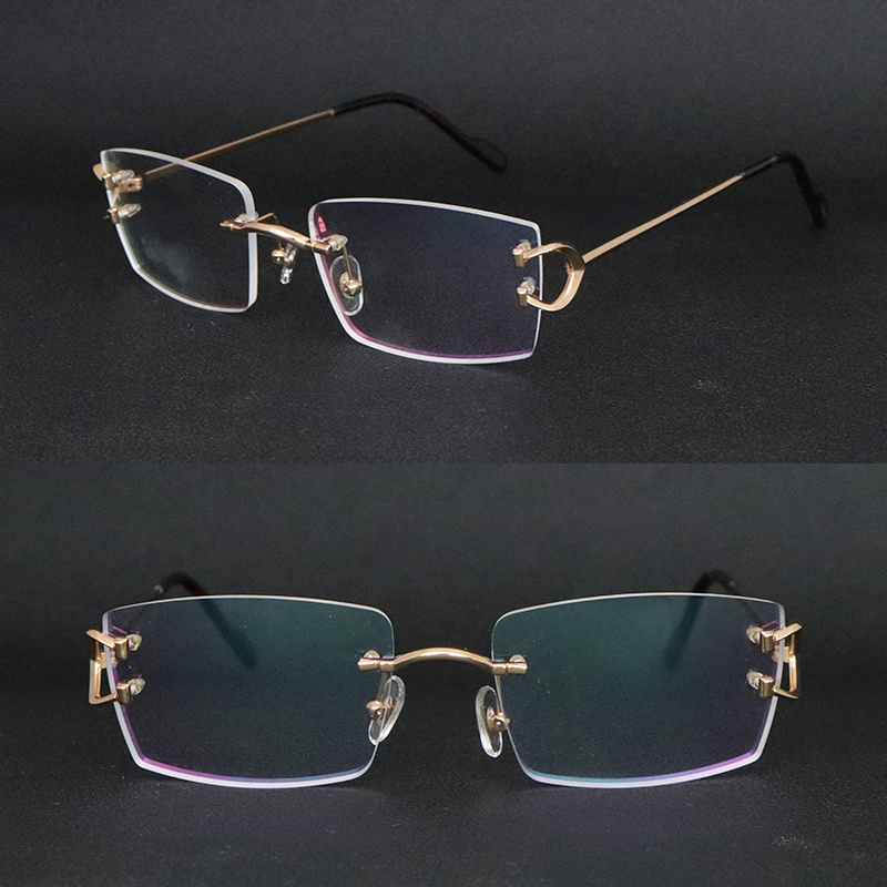 Mew Model Latest Fashion Metal Large Square Frames Rimless Eyewear Male and Female Glasses Luxury Protection Eyeglasses with degrees Eyewear Size 58-20-145MM
Mew Model Latest Fashion Metal Large Square Frames Rimless Eyewear Male and Female Glasses Luxury Protection Eyeglasses with degrees Eyewear Size 58-20-145MM