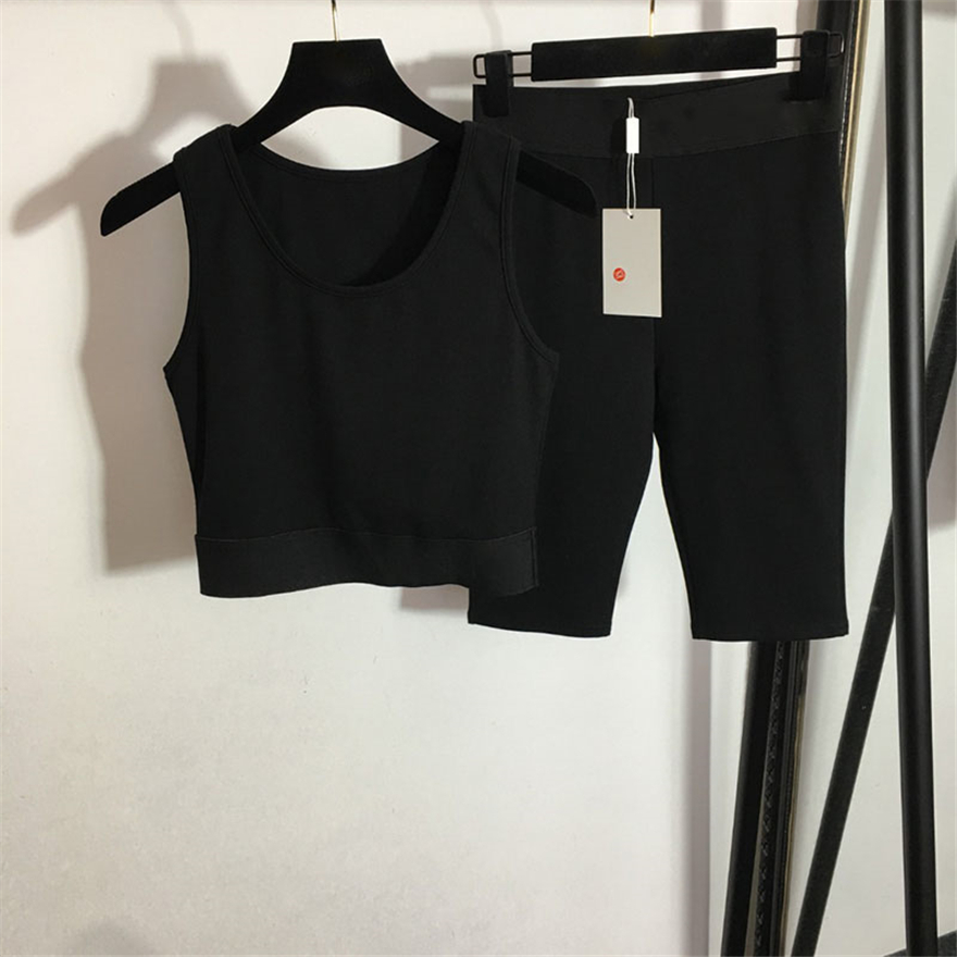 Black Women Tracksuit Luxury Sexy Gym Tanks Leggings Set Sport Yoga Outfits Fashion Summer Sportswear, With label#20225333
Black Women Tracksuit Luxury Sexy Gym Tanks Leggings Set Sport Yoga Outfits Fashion Summer Sportswear, With label#20225333