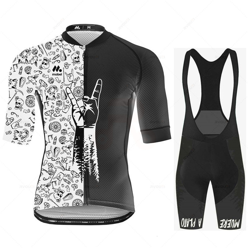 Cycling Jersey Sets Mens Clothing Short Sleeve Breathable Ropa Ciclismo Summer Set Bike Uniform Bicycle Kit Maillot Hombre 230522