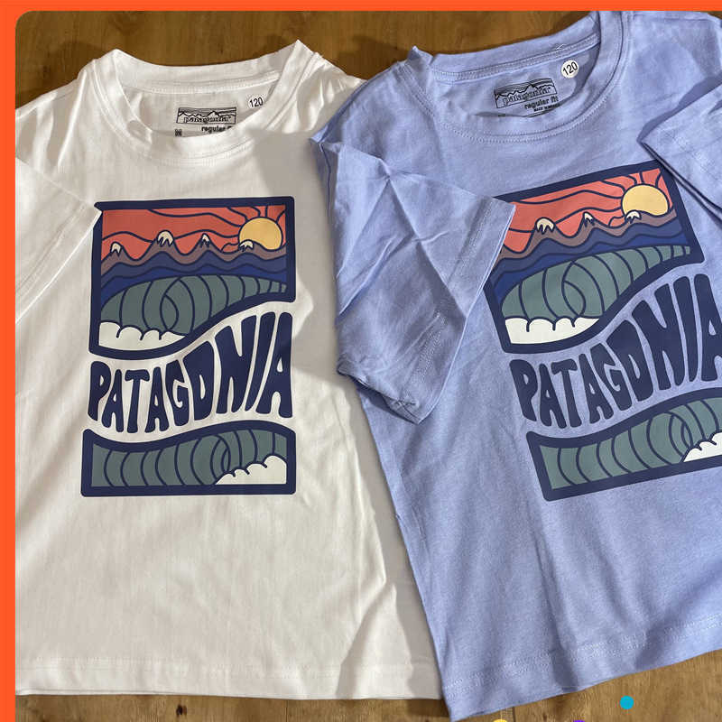 American minimalist Bata children's clothing mountain print versatile men and women's loose fitting short sleeved T-shirt top
American minimalist Bata children's clothing mountain print versatile men and women's loose fitting short sleeved T-shirt top