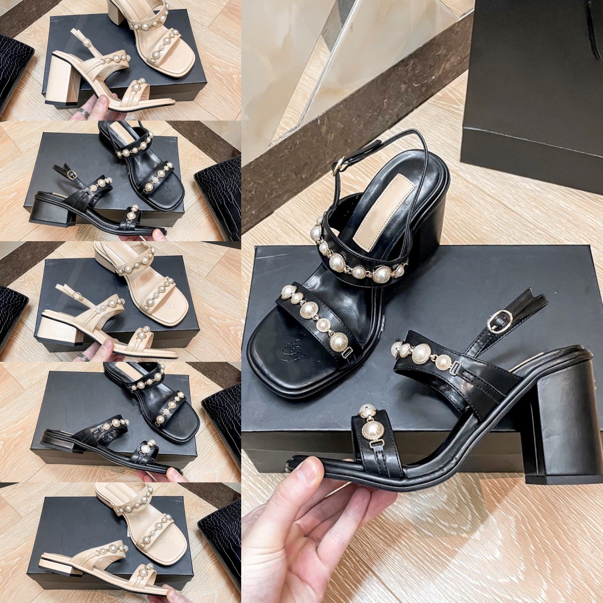 Pearl Embellished Strap Slingbacks CHANNEL Sandal Womens Lady Interlocking C Slippers Leather Slides 2.5cm 5cm 9cm Flat Mid High Block Heels Sandals Mule Flip Flops, Cnl5166
Pearl Embellished Strap Slingbacks CHANNEL Sandal Womens Lady Interlocking C Slippers Leather Slides 2.5cm 5cm 9cm Flat Mid High Block Heels Sandals Mule Flip Flops, Cnl5166