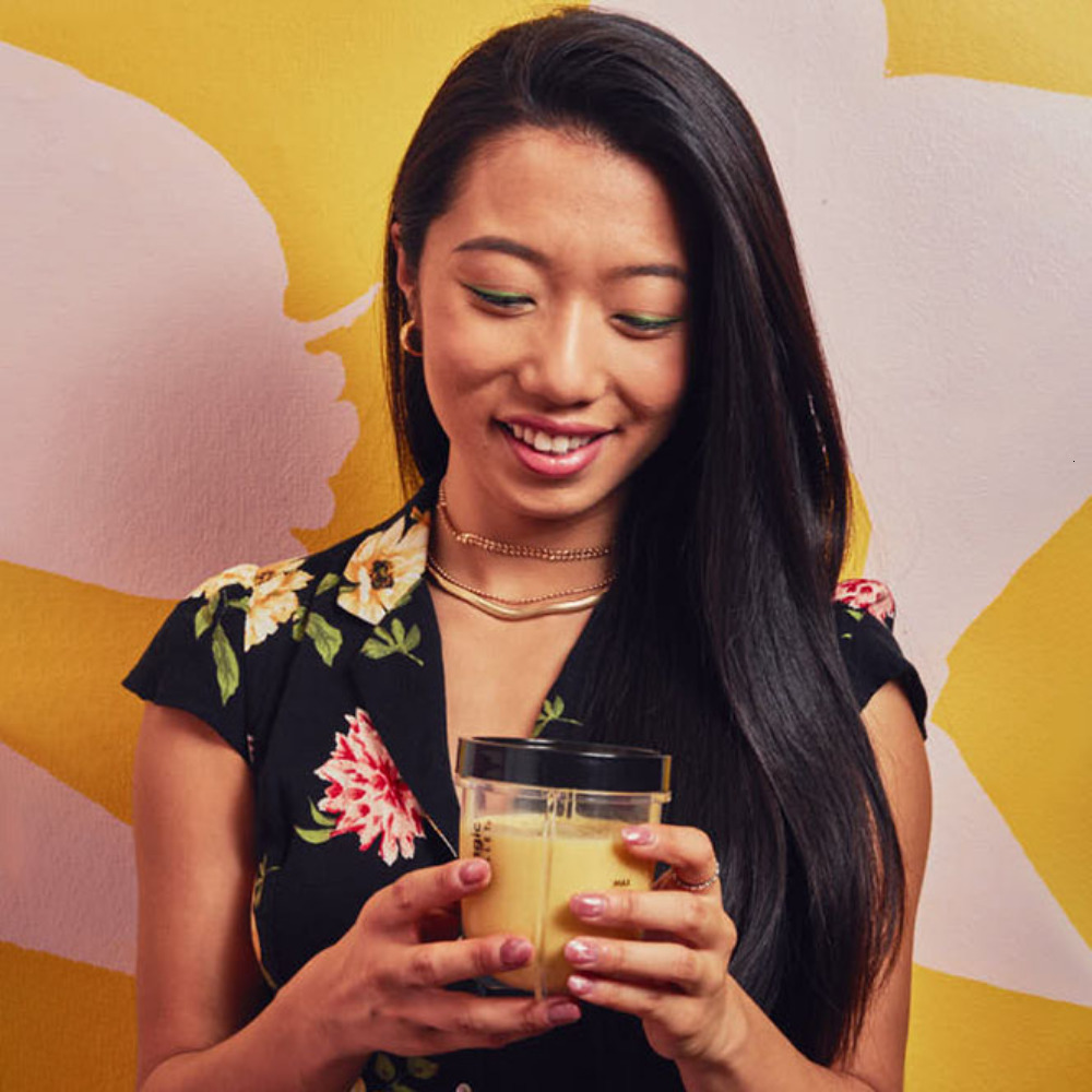 Fruit Vegetable Tools Mini 14 Oz Compact Personal Blender SilverBlack 230522