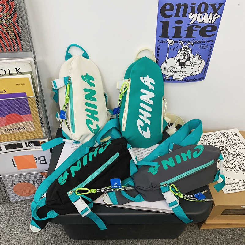 Waist Bag Fanny Pack Adjustable Strap And Buckle Ins Fashion Brand Chest Bag Women s Sports Men s Single Shoulder Messenger Large Capacity 230523