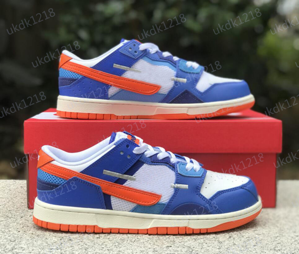 Hiking Footwear Handmade Shoes Outdoor Women Mens dk sb Low Scrap Knicks Running White Blue Orange Sports Sneakers Dm0128-100
Hiking Footwear Handmade Shoes Outdoor Women Mens dk sb Low Scrap Knicks Running White Blue Orange Sports Sneakers Dm0128-100