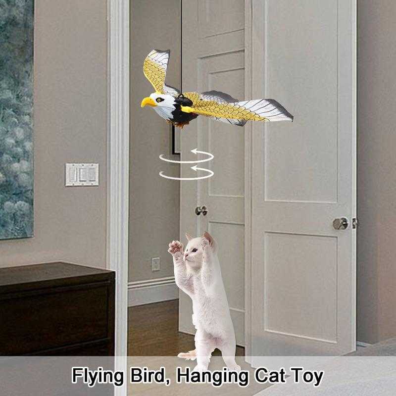 Chasing Joy: Realistic Electronic Eagles/Parrrots Kitty Toy with Motion Sensor