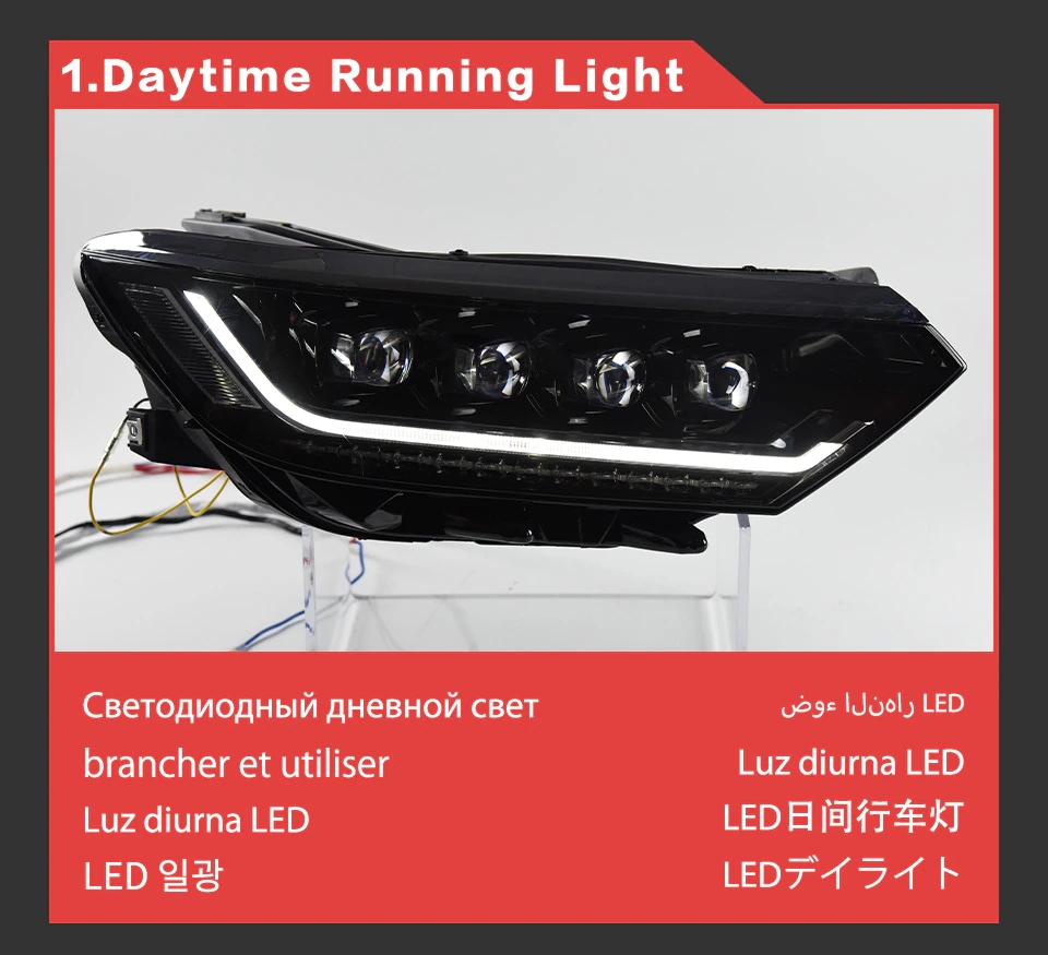 Car Styling Head Lamp for Passat B8 European Version LED Headlight 20 15-20 19 Magotan Front DRL Dynamic Signal Lights Auto Part