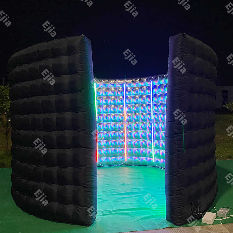13ft Portable Led Photo Booth Backdrop Inflatable 360 Photo Booth Enclosure For Party Event Advertising 360 Photo Booth