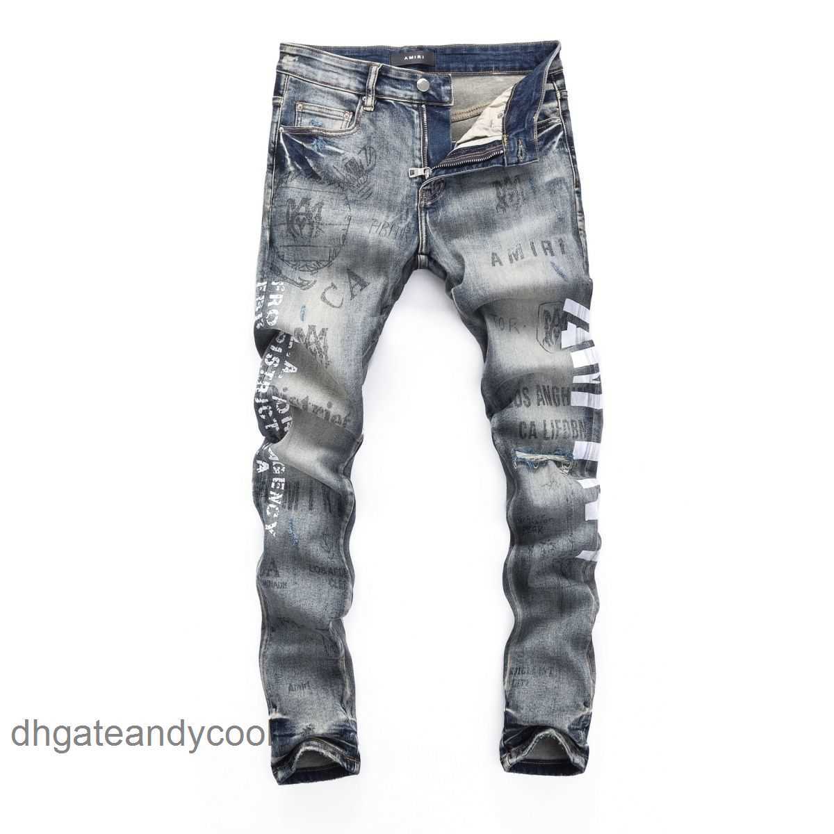 Denim amiryes Jeans Designer Pants Man OFF Light Jeans Stamping Letter Slim Fit Hole Patch Small Straight Leg Pants amr Fashion Youth NK1L, Beige
Denim amiryes Jeans Designer Pants Man OFF Light Jeans Stamping Letter Slim Fit Hole Patch Small Straight Leg Pants amr Fashion Youth NK1L, Beige