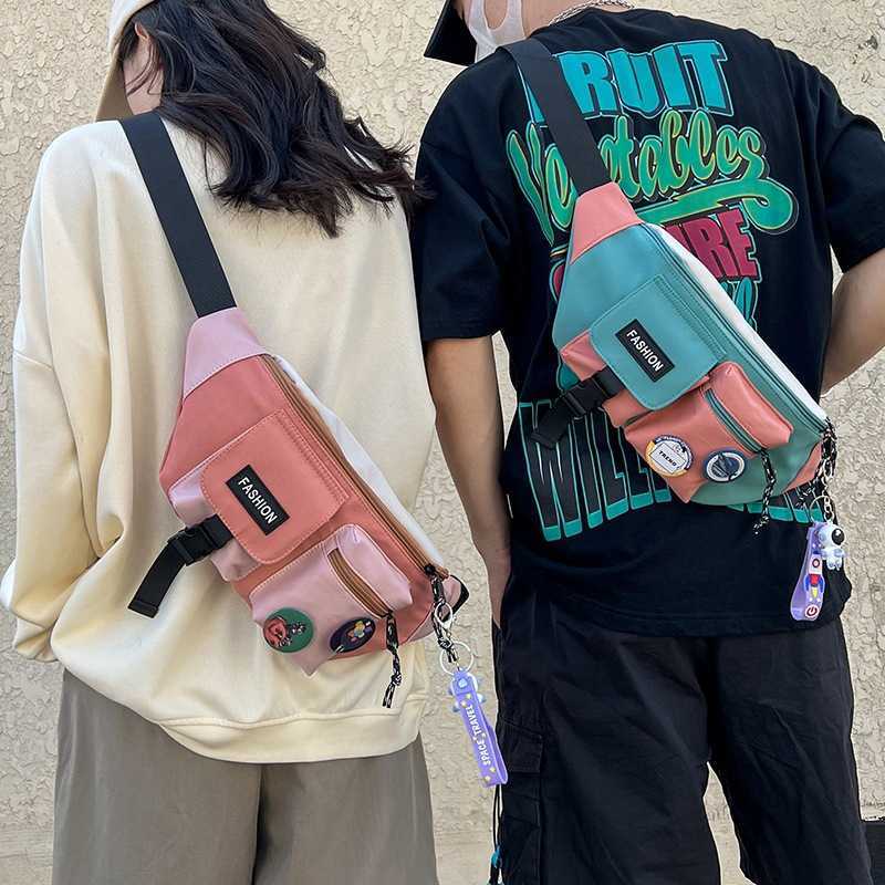 Waist Bag Fanny Pack Adjustable Strap And Buckle Couple Chest Bag Female 2023 New Korean Version Male and Student Messenger Sports 230523