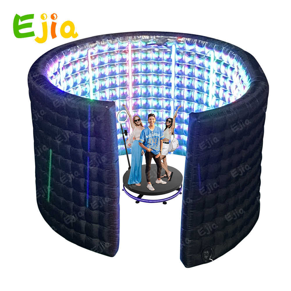 13ft Portable Led Photo Booth Backdrop Inflatable 360 Photo Booth Enclosure For Party Event Advertising 360 Photo Booth