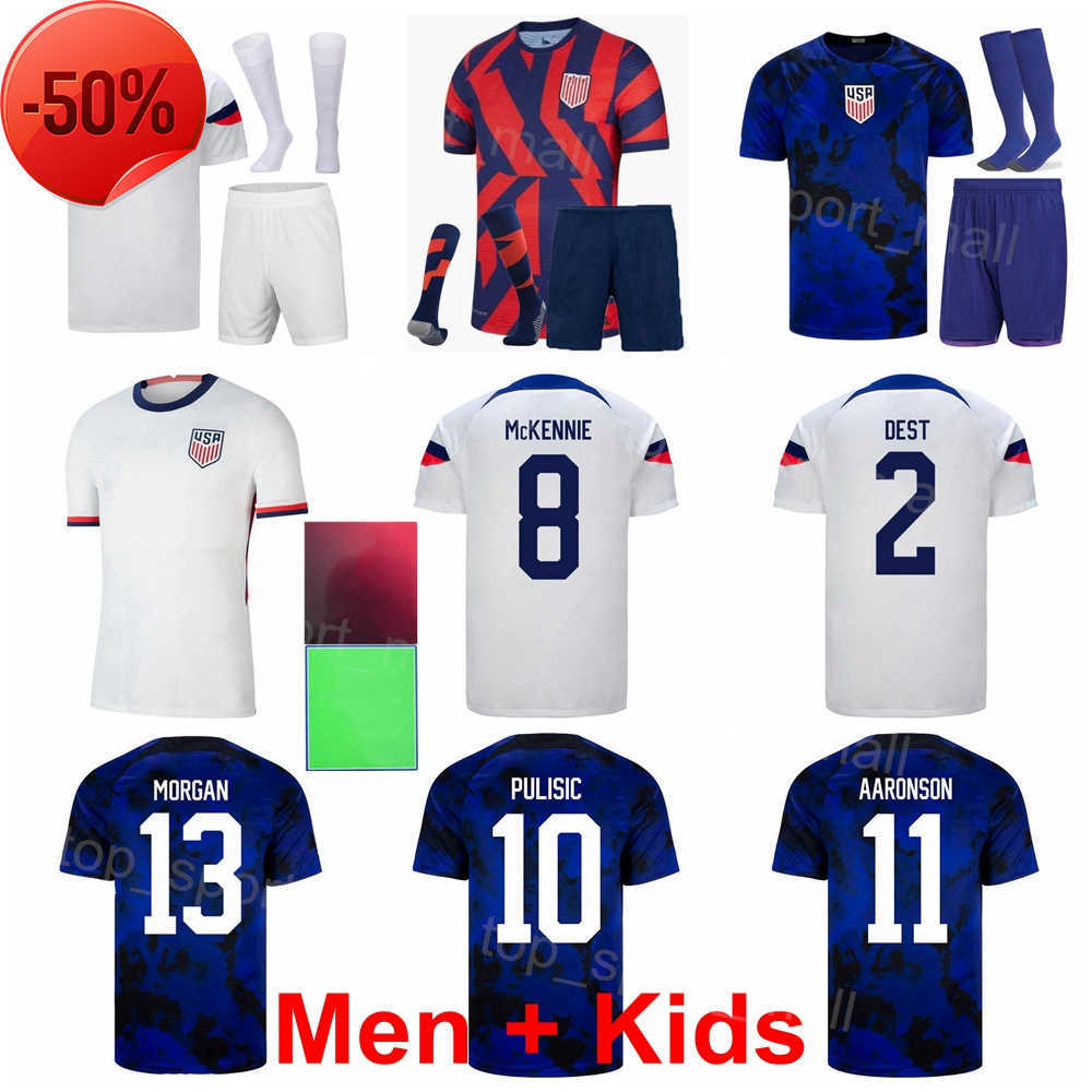 US Men Kids American Soccer Christian Pulisic Jerseys Set Alex Morgan Megan Rapinoe Ricardo Pepi Brenden Aaronson Football Shirt Kits World Cup 22-23 National Team, Men with patch
US Men Kids American Soccer Christian Pulisic Jerseys Set Alex Morgan Megan Rapinoe Ricardo Pepi Brenden Aaronson Football Shirt Kits World Cup 22-23 National Team, Men with patch
