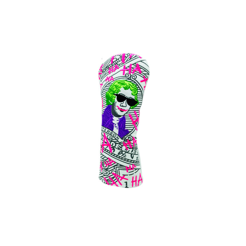 Other Golf Products Clown president Golf Club #1 #3 #5 Wood Headcovers Driver Fairway Woods Cover PU Leather High quality Putter Head Covers 230523