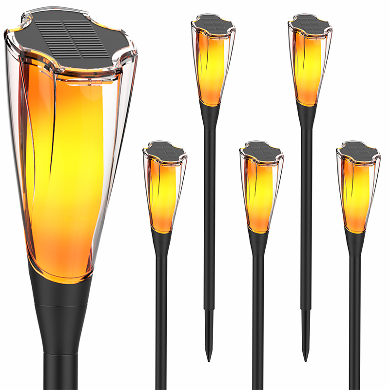 Solar Flame Light Garden Lawn Lights Waterproof Flickering Dancing Flame Outdoor Landscape Lamp