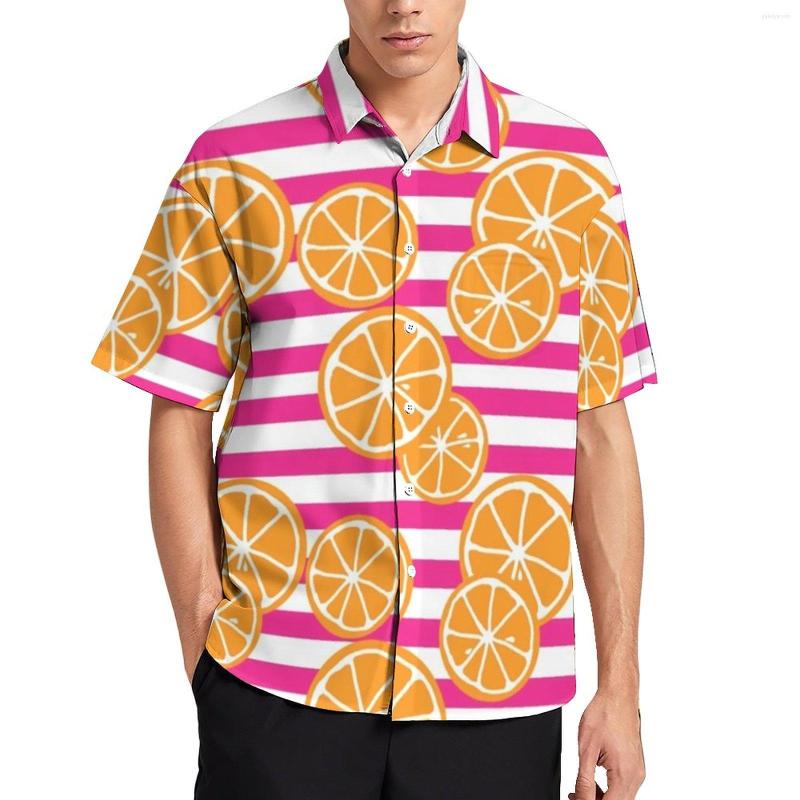 Men's Casual Shirts Oranges Slices Vacation Shirt Man Pink And White Stripes Hawaiian Short-Sleeve Design Fashion Oversized Blouse, Style-19
Men's Casual Shirts Oranges Slices Vacation Shirt Man Pink And White Stripes Hawaiian Short-Sleeve Design Fashion Oversized Blouse, Style-19