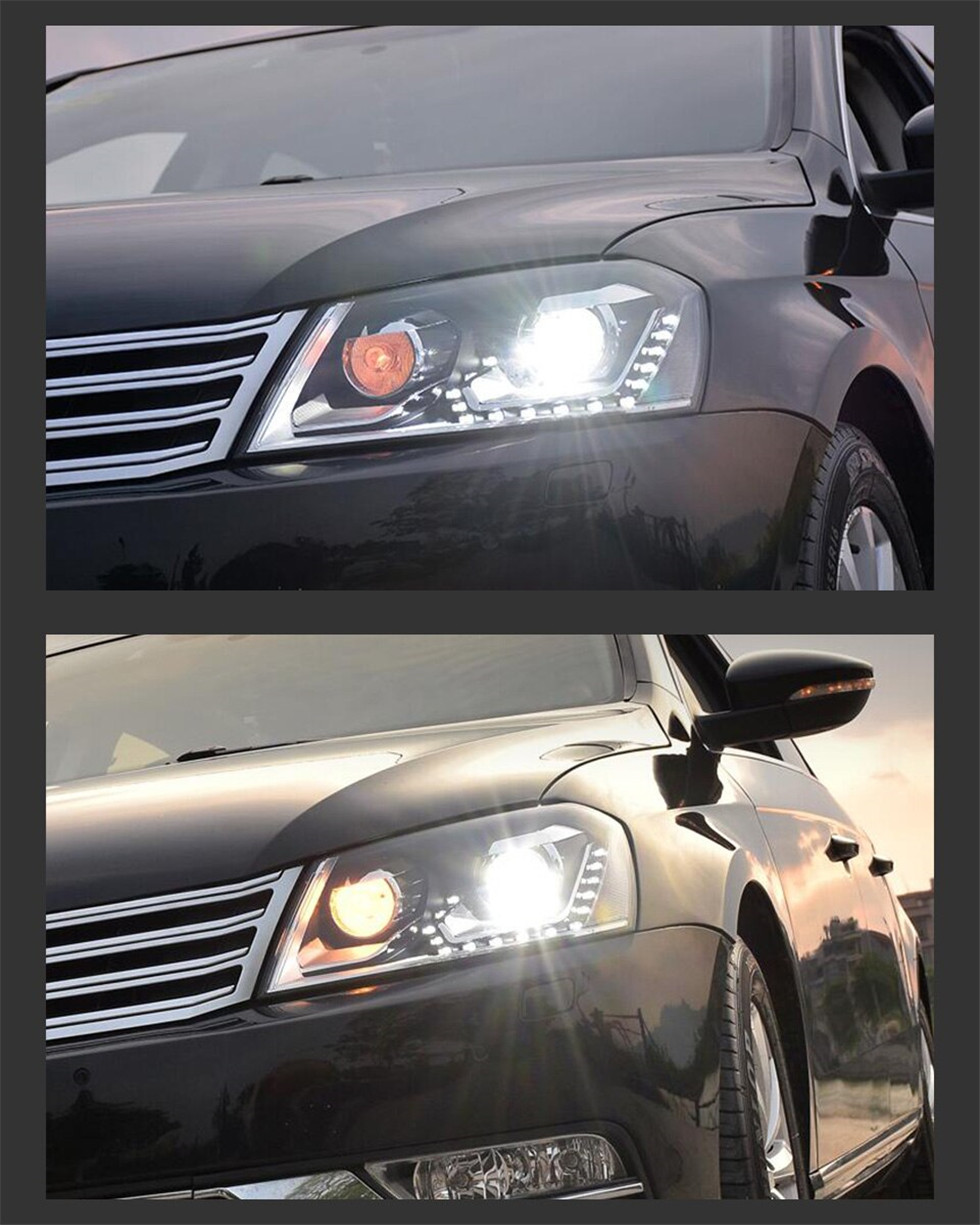 Car Head Lamp for VW Passat B7 20 12-20 16 Passat Europe LED DRL Hid Headlight Angel Eye Bi Xenon Beam Headlights