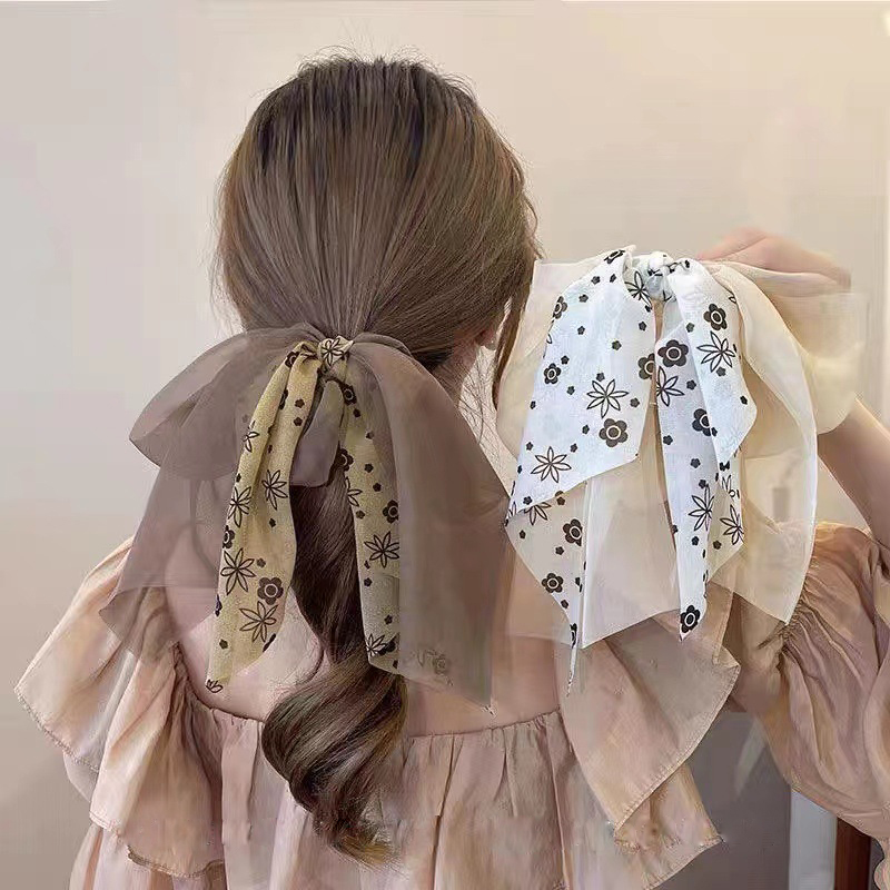 Woman Summer Chiffon Gauze Bowknot Ribbon Elastics Hair Band Scrunchies Hair Ties Lady Ponytail Holder Girls Hair Accessories
Woman Summer Chiffon Gauze Bowknot Ribbon Elastics Hair Band Scrunchies Hair Ties Lady Ponytail Holder Girls Hair Accessories