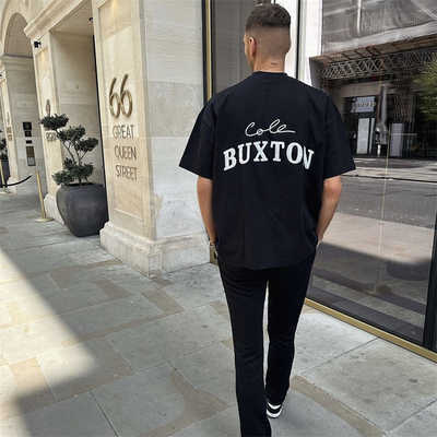 Men' T-Shirts Cole Buxton Trendy Tagline Embroidered Summer Cotton Loose Collar Short-sleeved For Men T230524
Men' T-Shirts Cole Buxton Trendy Tagline Embroidered Summer Cotton Loose Collar Short-sleeved For Men T230524