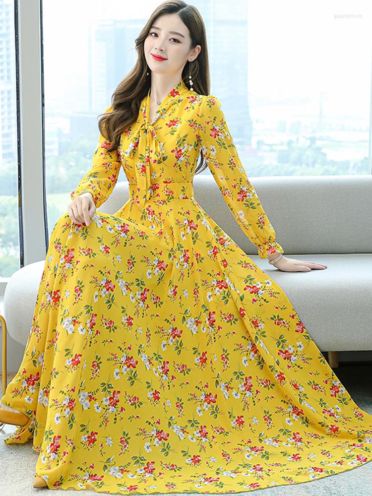 Casual Dresses Women Chiffon Dress Yellow Floral 2023 Spring Long Sleeve Beach Clothes Red Elegant Fashion Maxi For Evening Prom, White
Casual Dresses Women Chiffon Dress Yellow Floral 2023 Spring Long Sleeve Beach Clothes Red Elegant Fashion Maxi For Evening Prom, White