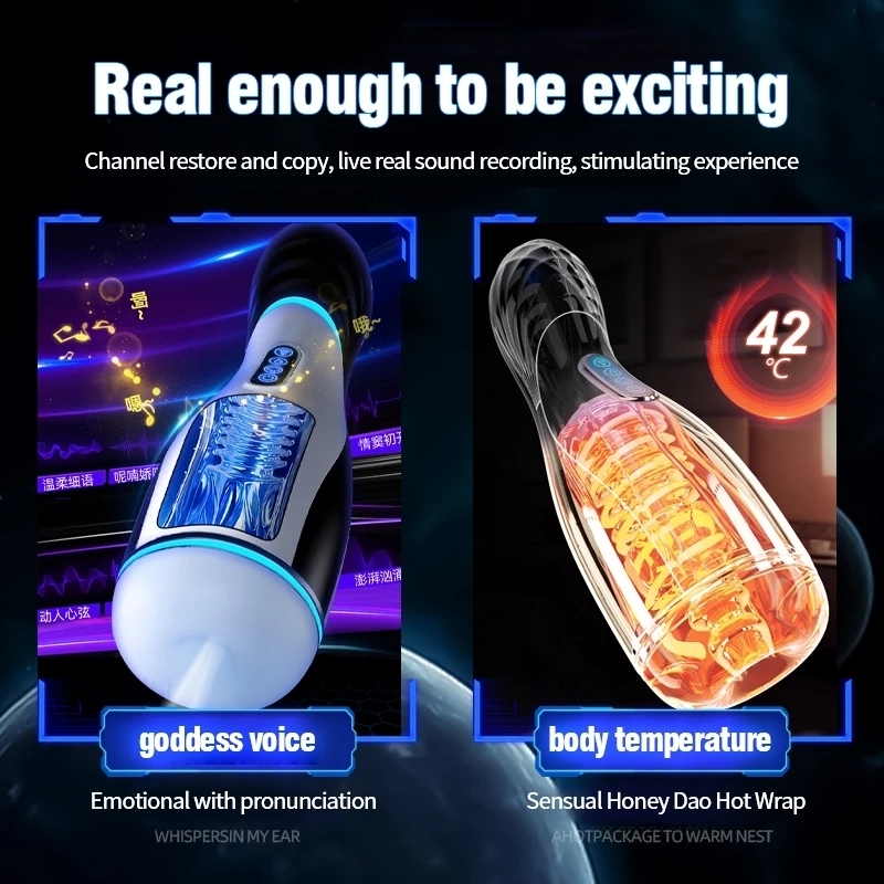 Masturbators Male Masturbation Cup Pussy Pocket Heated Adult Sex Toys for Men 230524