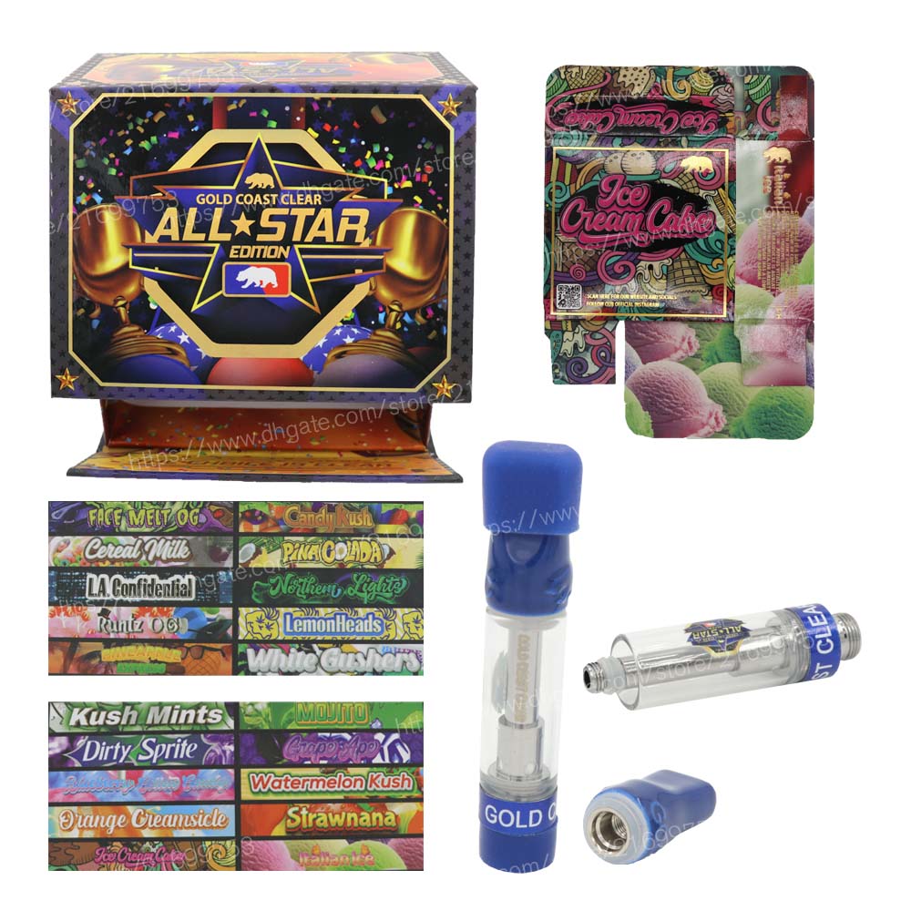 Gold Coast Clear Carts Empty 0.8ml Atomizer Thick Wax Vape Cartridge 510 Thread Ceramic Coil Glass Tank 1.0ml Vaporizer New Exotic Edition Packaging Box In Stock
Gold Coast Clear Carts Empty 0.8ml Atomizer Thick Wax Vape Cartridge 510 Thread Ceramic Coil Glass Tank 1.0ml Vaporizer New Exotic Edition Packaging Box In Stock