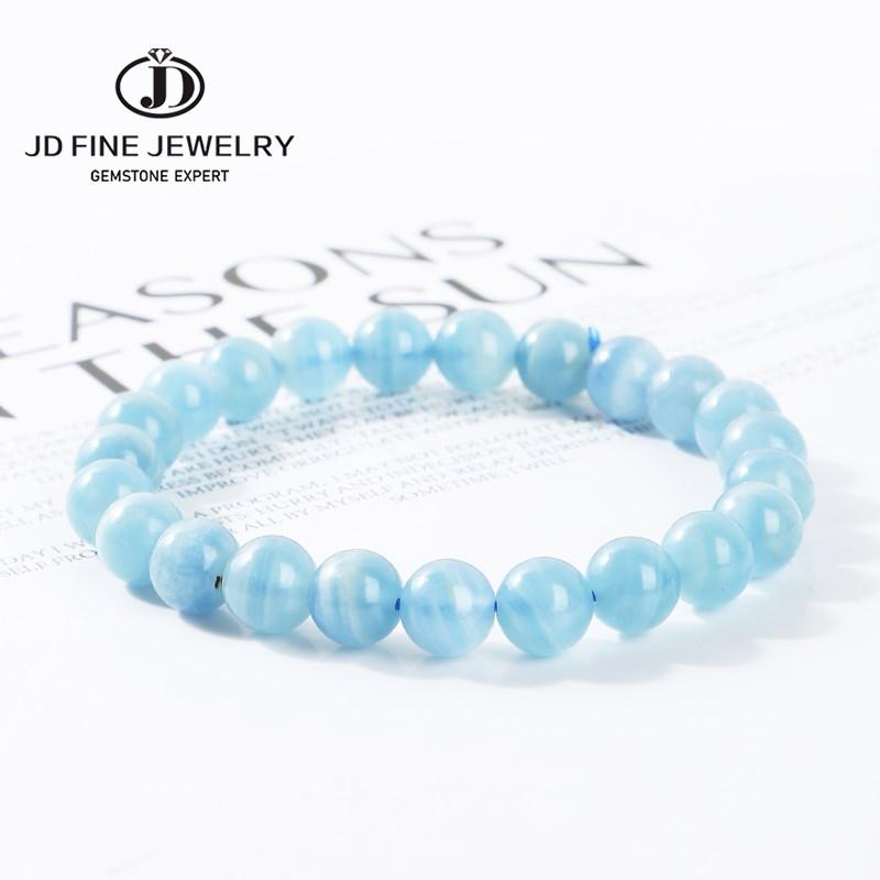 Bangle JD Natural Stone Blue Calcite Bracelets Women Elegant Simple Crystal Elastic Romantic Beaded Bangles Yoga Energy Wrist Jewelry
Bangle JD Natural Stone Blue Calcite Bracelets Women Elegant Simple Crystal Elastic Romantic Beaded Bangles Yoga Energy Wrist Jewelry