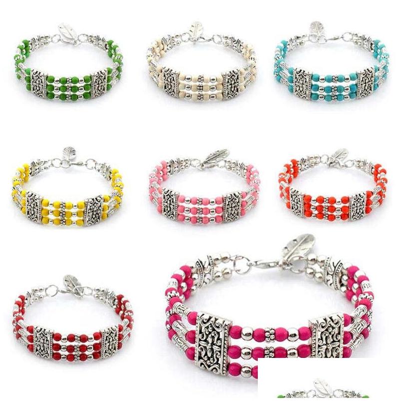 Tennis Womens Three Row Feathe Tibetan Sier Turquoise Bracelets Gstqb042 Fashion Gift National Style Women Mens Diy Bracelet Drop De Dh9Sk
Tennis Womens Three Row Feathe Tibetan Sier Turquoise Bracelets Gstqb042 Fashion Gift National Style Women Mens Diy Bracelet Drop De Dh9Sk
