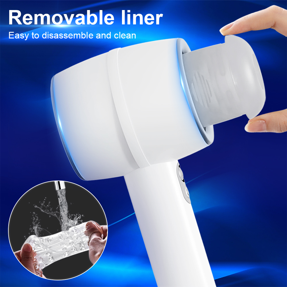 Masturbators Men's automatic telescopic silicone vaginal masturbation anal oral sex cat stimulation toys adult products 230524