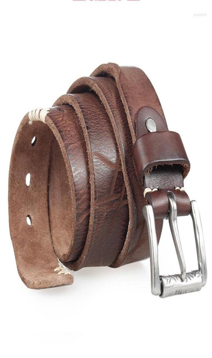 Belts Mens Full Grain Leather Belt For Jeans 38mm Classic Fashion Design Waist Strap Band7886668, Brown
Belts Mens Full Grain Leather Belt For Jeans 38mm Classic Fashion Design Waist Strap Band7886668, Brown