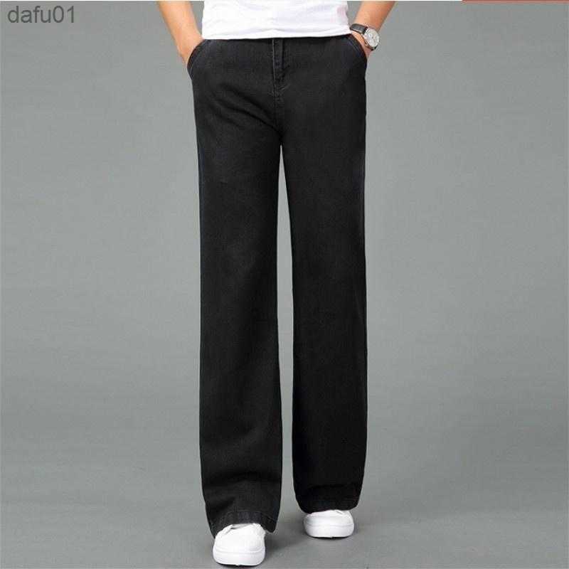Men's Jeans Men's Jeans 60s 70s Vintage Bell Bottom Flared Denim Pants Retro Wide Leg Trousers Slim Fit For Men L230520
