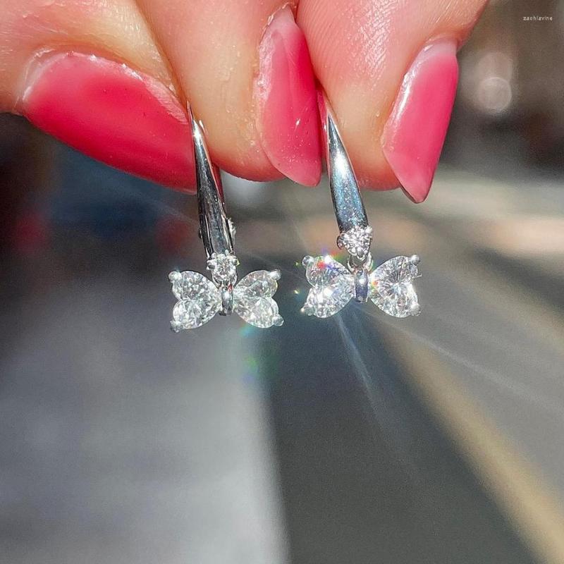 Dangle Earrings Huitan Exquisite Bow Shaped Charm Women Silver Color Luxury Inlaid Dazzling CZ Aesthetic Bridal Wedding Jewelry
Dangle Earrings Huitan Exquisite Bow Shaped Charm Women Silver Color Luxury Inlaid Dazzling CZ Aesthetic Bridal Wedding Jewelry