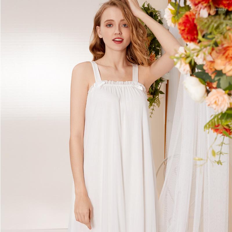 Women's Sleepwear Female Sling Princess Nightdress Sexy Mesh Nightgowns Double Bow Home Service Soft Plus Size Sleepshirts Loose, White
Women's Sleepwear Female Sling Princess Nightdress Sexy Mesh Nightgowns Double Bow Home Service Soft Plus Size Sleepshirts Loose, White
