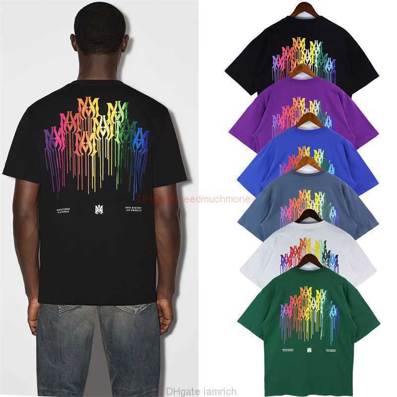 Designer Fashion Clothing Amires Tees Am Tshirt Amies Colorful Speckle Graffiti Flow Paint Short Sleeve Round Neck High Street Fashion Brand Casual Loose Versatile, Black
Designer Fashion Clothing Amires Tees Am Tshirt Amies Colorful Speckle Graffiti Flow Paint Short Sleeve Round Neck High Street Fashion Brand Casual Loose Versatile, Black