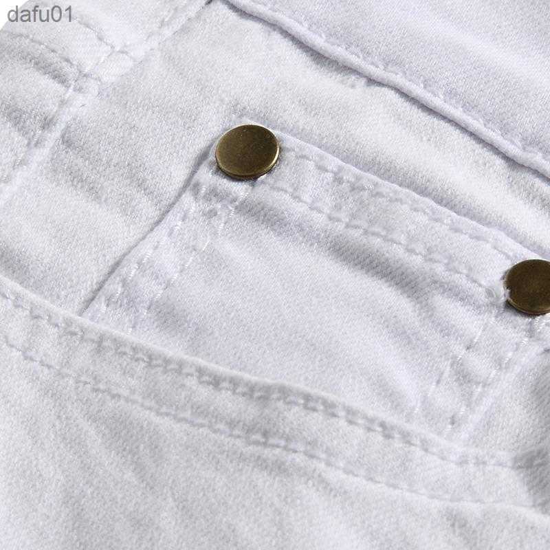 Men's Jeans Men Stretch Jeans Fashion White Denim Trousers For Male Spring And Autumn Retro Pants Casual Size 28-42 L230520