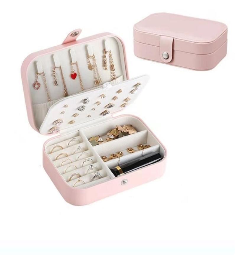 Jewelry Box Double layer Buckle Casket Necklace Storage Exquisite Portable Makeup Necklaces Beauty Travel 2111059339883
Jewelry Box Double layer Buckle Casket Necklace Storage Exquisite Portable Makeup Necklaces Beauty Travel 2111059339883