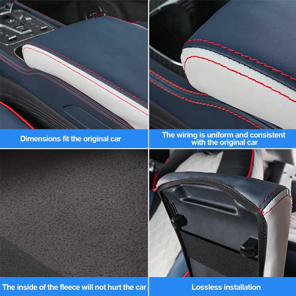 New for Byd Atto 3 2022 2023 Leather Car Armrest Mat Interior Auto Storage Box Dust-proof Cushion Cover Protector Accessories