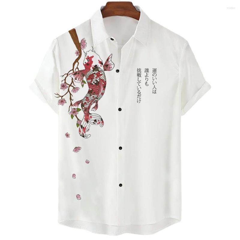 Men's Casual Shirts Hawaiian Shirt For Men Japanese Harajuku Koi Fish 3D Printing Summer Fashion Street Beach Tops Oversized Unisex Clothing, Spz512-6
Men's Casual Shirts Hawaiian Shirt For Men Japanese Harajuku Koi Fish 3D Printing Summer Fashion Street Beach Tops Oversized Unisex Clothing, Spz512-6