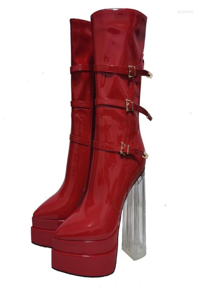 Boots Women39s Sexy Transparent Crystal High Heel Patent Leather Short Platform Pointed Toe Party Shoes Black Orange Red Big Si1544401
Boots Women39s Sexy Transparent Crystal High Heel Patent Leather Short Platform Pointed Toe Party Shoes Black Orange Red Big Si1544401