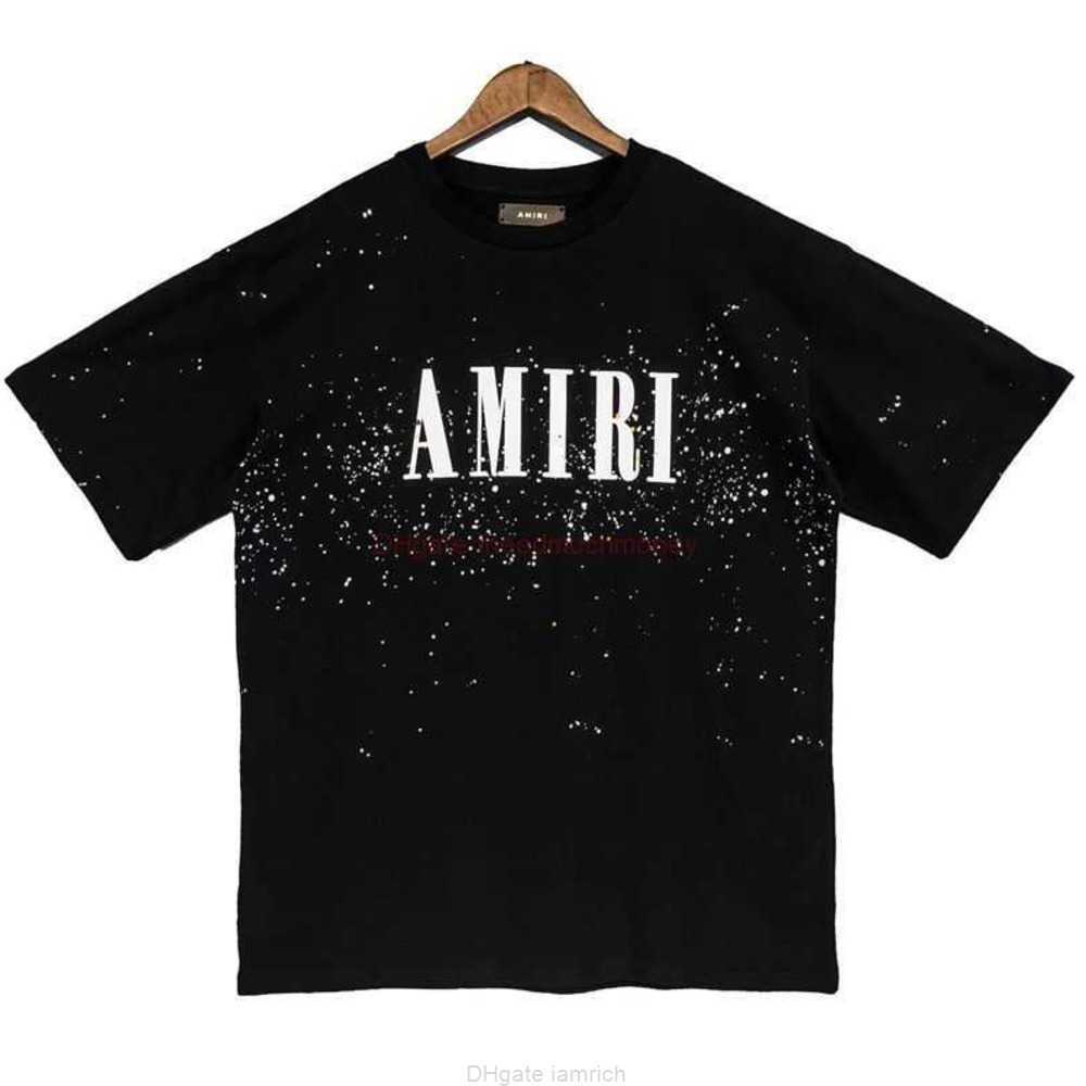 Designer Fashion Clothing Amires Tees Am Tshirt American High Street Amies Print Star Sky Speckle Short Sleeve Summer Loose Os Cotton Round Neck Tshirt Fashion 2023, Black
Designer Fashion Clothing Amires Tees Am Tshirt American High Street Amies Print Star Sky Speckle Short Sleeve Summer Loose Os Cotton Round Neck Tshirt Fashion 2023, Black