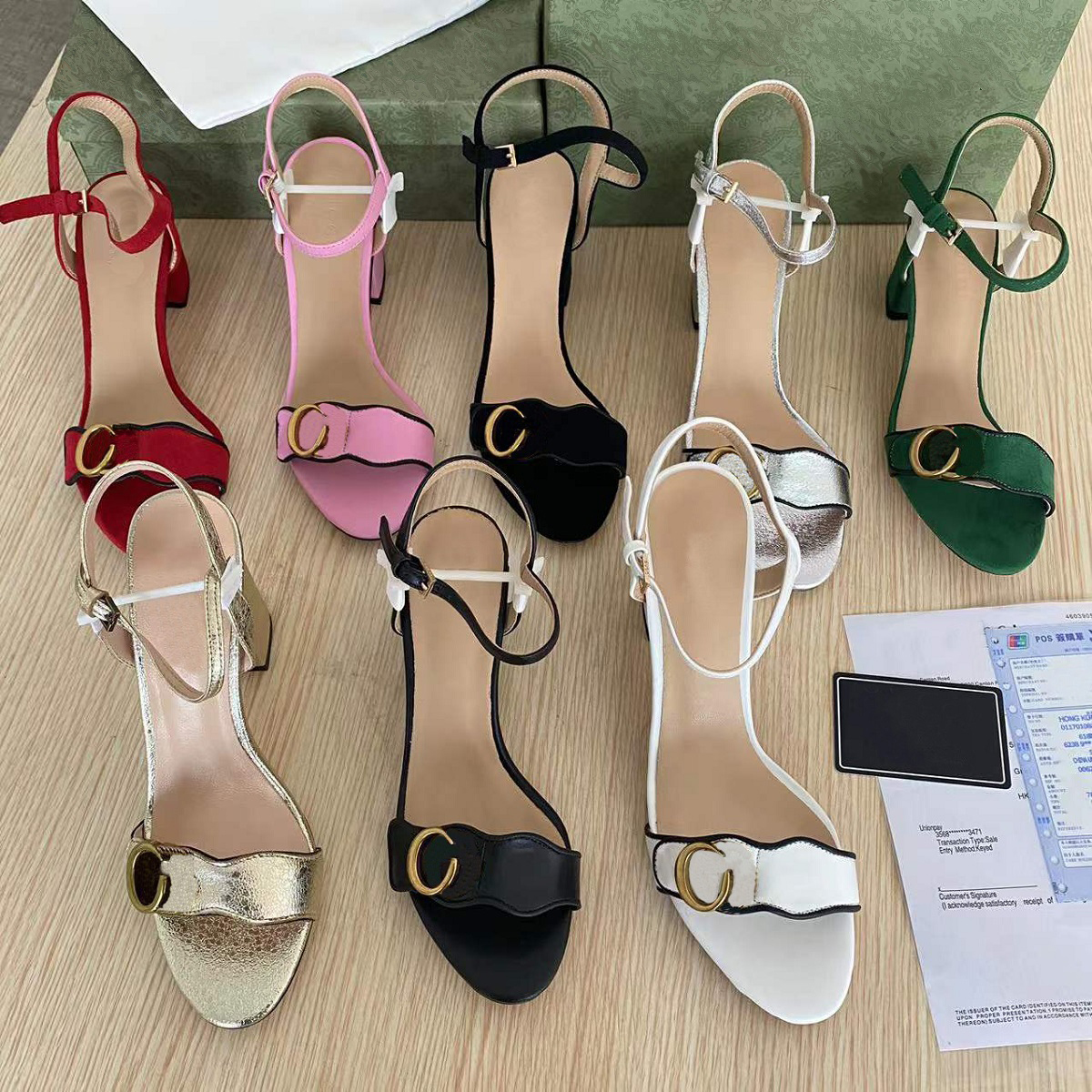 Hottest Heels With box and Dustbag Women shoes Designer Sandals Quality Sandals Heel height and Sandal Flat shoe Slides Slippers by brand, #16
Hottest Heels With box and Dustbag Women shoes Designer Sandals Quality Sandals Heel height and Sandal Flat shoe Slides Slippers by brand, #16