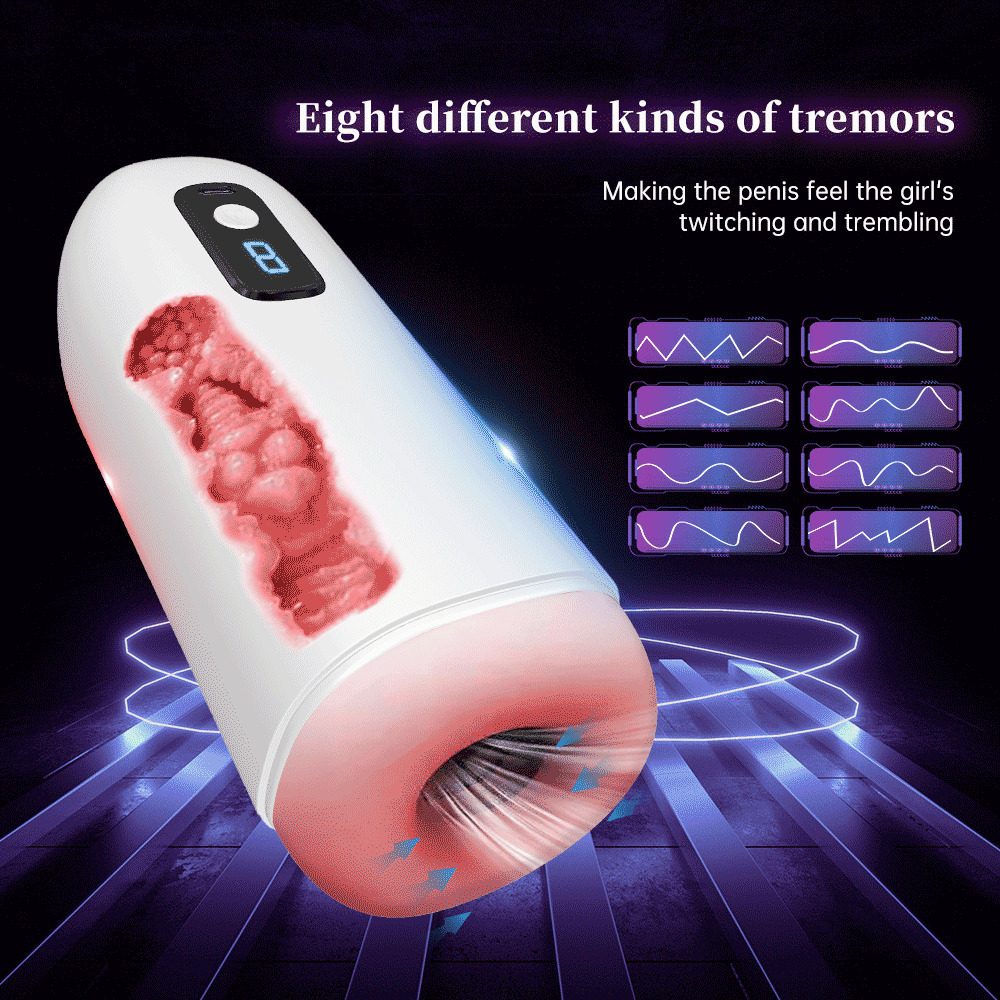 Masturbators Masturbator Man Automatic oral sex vibrator Male Masturbator Cup Real Vaginal Pussy Penis Machine 230524