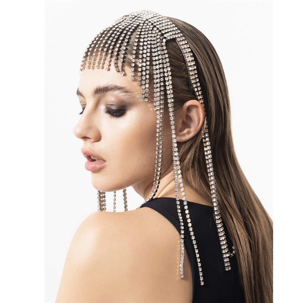 Designer Hair Chain Rhinestones long tassel headdress Zircon hair hoop Shiny hair accessories Hair accessories Dance party party Performance accessories 1217
Designer Hair Chain Rhinestones long tassel headdress Zircon hair hoop Shiny hair accessories Hair accessories Dance party party Performance accessories 1217