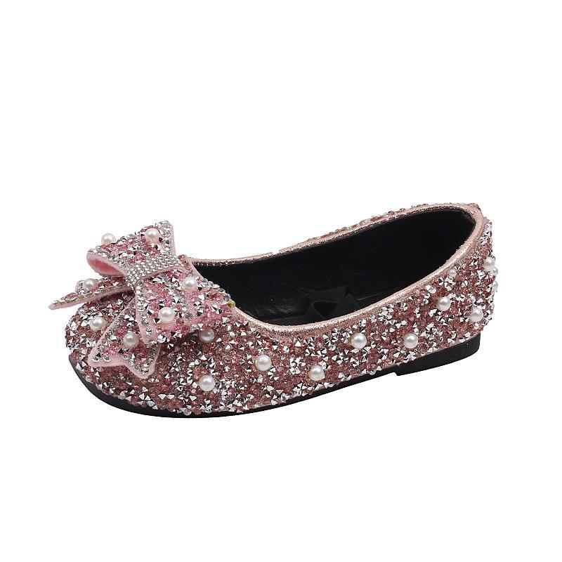 Sneakers Kids Shoes Casual Footwear Children Summer Bow Girl Girls Princess Leather Dance Show F14874, C1
