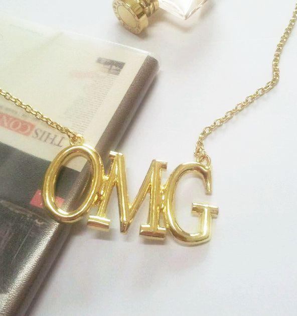 Necklaces 10pcs /lot fashion women jewelry accessories metal OMG letter long necklace
Necklaces 10pcs /lot fashion women jewelry accessories metal OMG letter long necklace