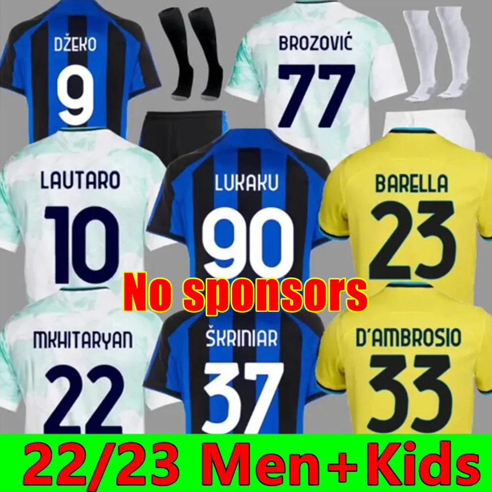 LUKAKU Soccer Jerseys DZEKO BARELLA VIDAL LAUTARO INTERS 22 23 kit GAGLIARDINI CORREA AWAY THIRD MILANS UNIFORMS TOPs Football Shirt 2023 Men kids kits equpment
LUKAKU Soccer Jerseys DZEKO BARELLA VIDAL LAUTARO INTERS 22 23 kit GAGLIARDINI CORREA AWAY THIRD MILANS UNIFORMS TOPs Football Shirt 2023 Men kids kits equpment